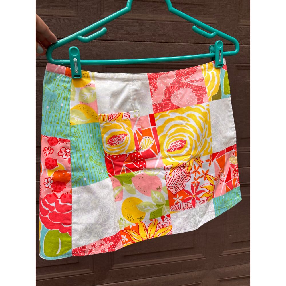Lilly Pulitzer reversible wrap skirt 2 in 1 size 6